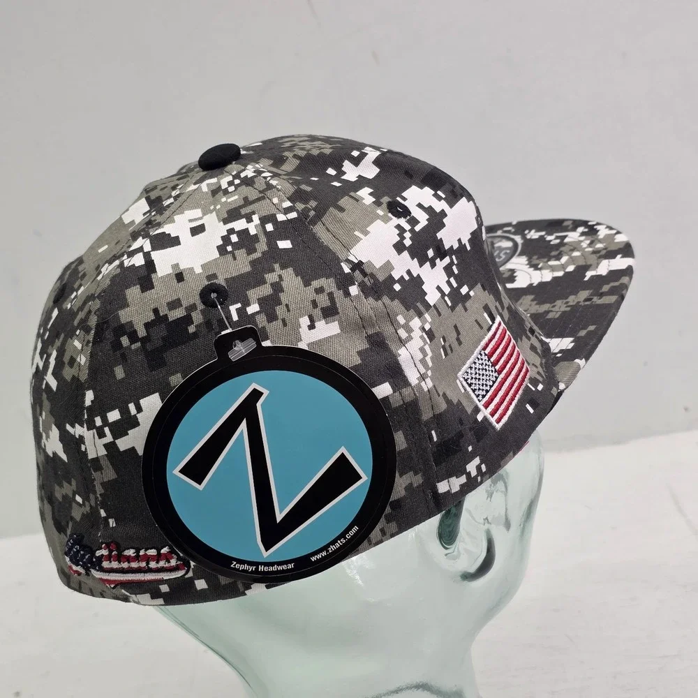 Biloxi Indians High-School Zephyr Digi Camo MS, USA Fitted‎ Hat Men's Sz XL NWT